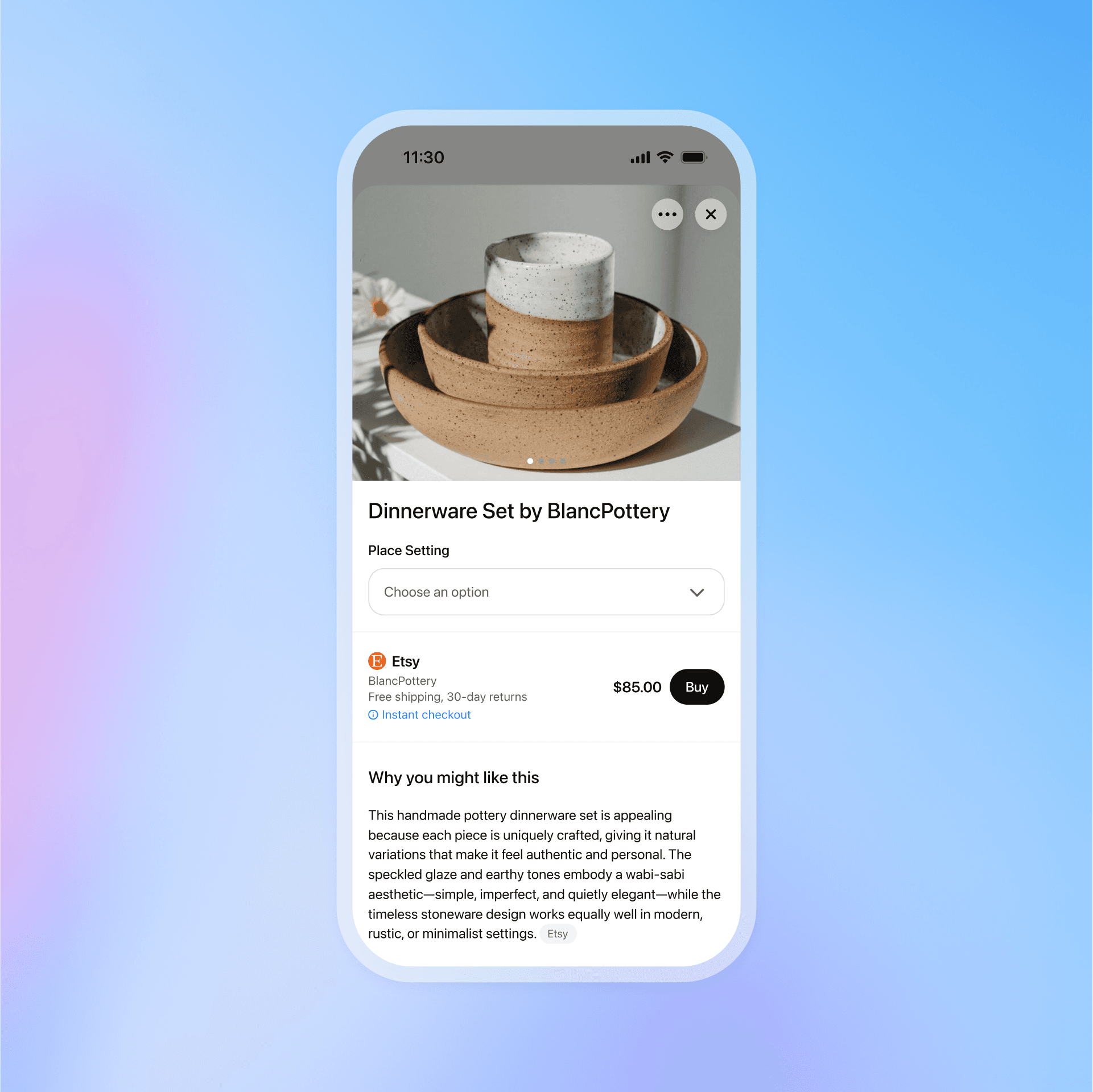 Product Details - BlancPottery Set